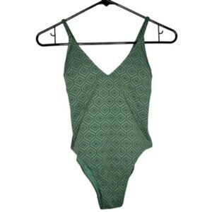New Cupshe One Piece Monokini Swimsuit Green Women's Size XS